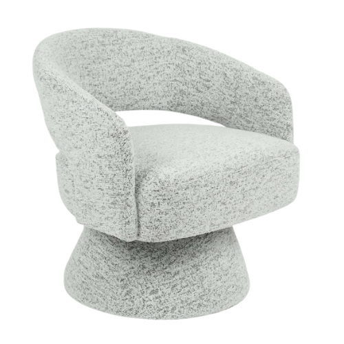 Annabelle Fabric Occasional Chair (Light Grey)