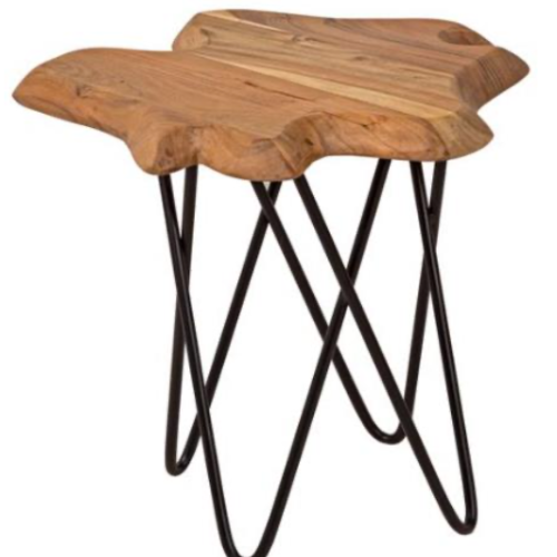Forest solid Acacia Wood Side Table (50 cm)