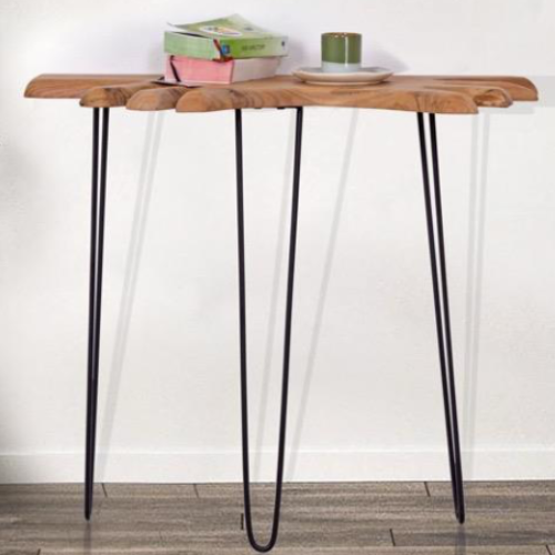 Forest solid Acacia Wood Console Table (100 cm)