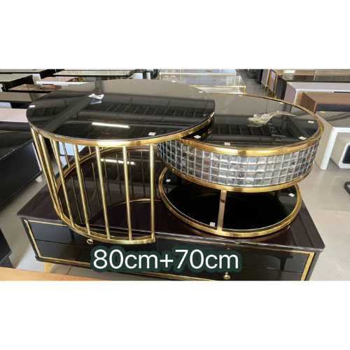 Mitchell Nesting Coffee Table Set (Available in Gold or Silver)