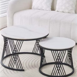 Baltimore Nesting Coffee Table Set (Available in Black/Black or Black/White)