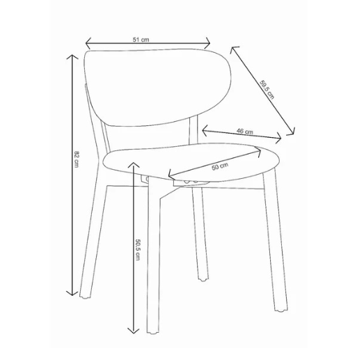 Miles Natural Wood Dining Chair (Natural)