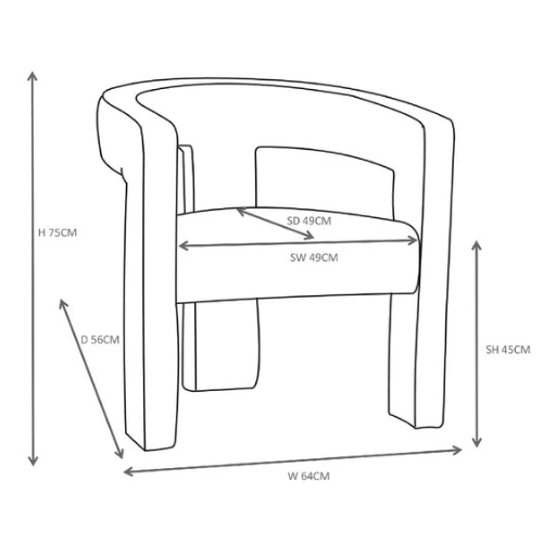 Neo Fabric Chair (Available in Oatmeal or Green)