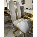 Camellia Velvet Dining Chair (Available in Grey or White)