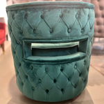 Angel Swivel Chair with gold rotating base (Available in Aqua, Mink or Green)