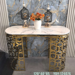 Lea Marble Console Table (Gold) 120 cm