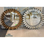 Cleo Round 3D Mirror (90 cm) Available in Silver or Rose Gold
