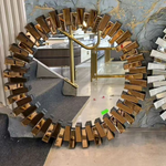 Cleo Round 3D Mirror (90 cm) Available in Silver or Rose Gold