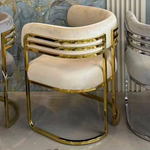 Tiffany Dining Chair (Available in Gold or Silver frames)
