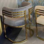Tiffany Dining Chair (Available in Gold or Silver frames)