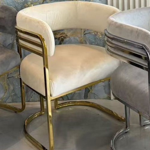 Tiffany Dining Chair (Available in Gold or Silver frames)