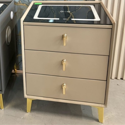 Harvey 3 Drawer Smart Pedestal (Available in Grey or Beige)