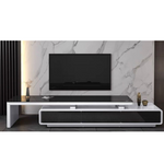 Austin TV Unit with matching Coffee Table (Black/White) 184 cm