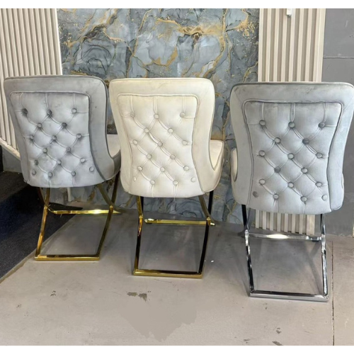 Clifton Velvet Dining Chair (Available in Beige or Grey)