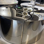 Valentin Round Coffee Table (90 cm) Silver