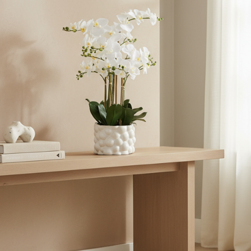 White Real Touch Orchid (71 cm)