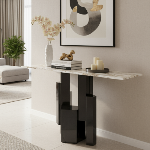 Ares Console/Entryway Table (140 cm) Black