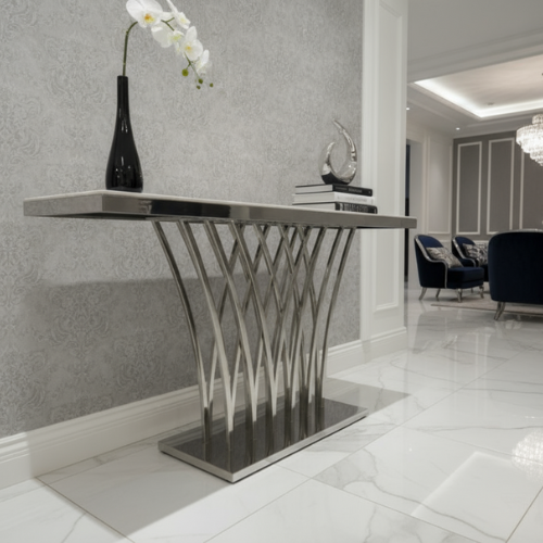 Audrey Console/Entryway Table (Available in Gold or Silver)