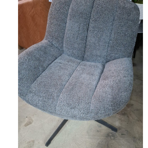 Juno Swivel Boucle Occasional Chair (Grey)