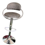 Arcadia Silver Bar Stool (Available in Brown or Light Grey)