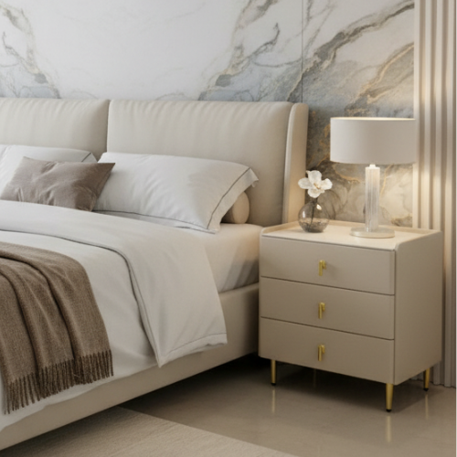 Theodore 3 x drawer pedestal (Available in Grey or Beige)