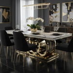 Emirates Dining Table (200 cm) Available in Gold or Silver