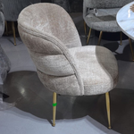 Carlos Textured Fabric Dining Chair (Available in Beige or Off white)