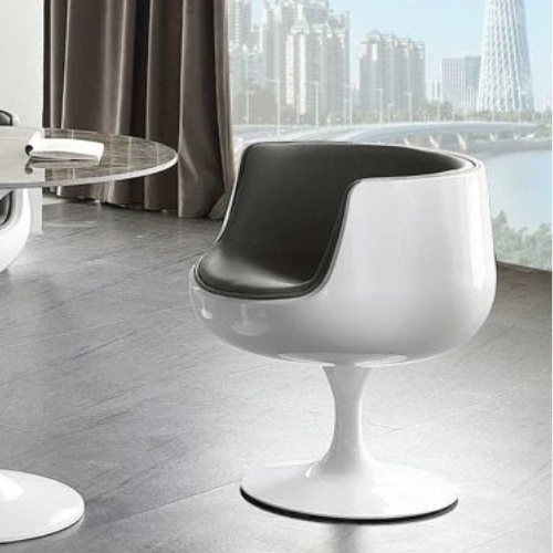 Cassio Swivel Chair (Available in Brownish Tan/Taupe or Grey/White)