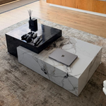 Miguel Stone Marble Coffee Table (130 cm)