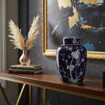 Blossom White/Blue Ginger Jar (32 cm)