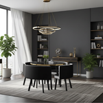 Wyan 5-piece Dining Set (Black/White or Grey/White)