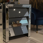 Lebron 3 Drawer Mirror Pedestals (Sold as a set of 2)