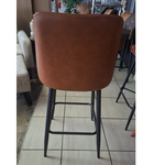 Nico PU Leather Bar Stool (Khaki)