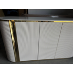 Hanso Lux Marble Sideboard (150 cm) Available in Off White/Gold or Dark Grey/Silver