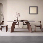 Arden Ash Wood/Grey Sintered top Dining Table (160 cm)