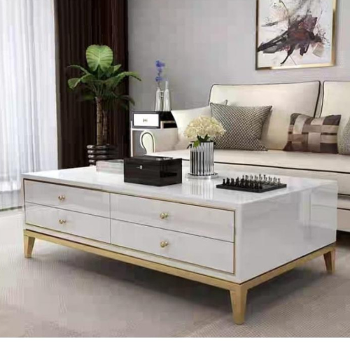 Antonio Glossy Coffee Table (Available in Black or White)