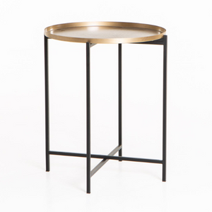 Holly Antique Brass Side table (48 cm)