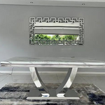 Sapphire Marble Dining Table (180 cm/200 cm) Gold or Silver available