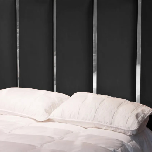 Lionelle Black/Silver Headboard (Queen)