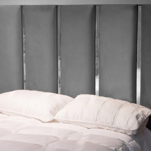 Lionelle Dark Grey/Silver Headboard (Double)