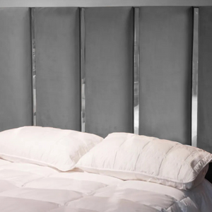 Lionelle Dark Grey/Silver Headboard (King)