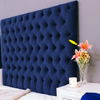 Velvet Victorian Blue Headboard (Queen)