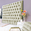 Velvet Victorian Cream Headboard (Queen)