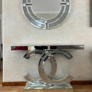 Chanel C Console/Entryway Table (Available in Rose-gold or Silver) 120 cm