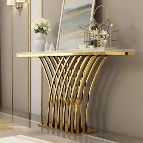 Audrey Console/Entryway Table (Available in Gold or Silver)