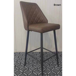 Nico PU Leather Bar Stool (Brown)