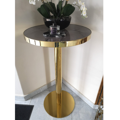 Bellezza Bar/Cocktail Table (104 H cm) Available in White or Grey