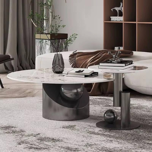 Sierra Duo Tables per set (90/50 cm) Available in Black or Gold