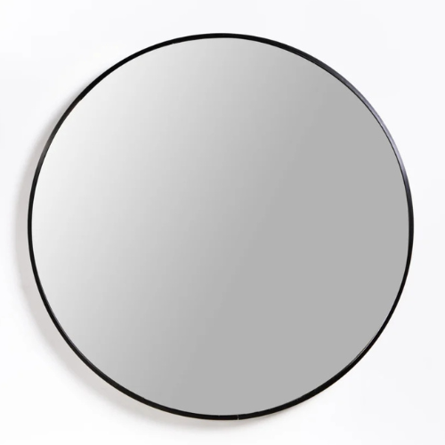 Round Alum. Mirror (80 cm) Available in Gold, Silver or Black
