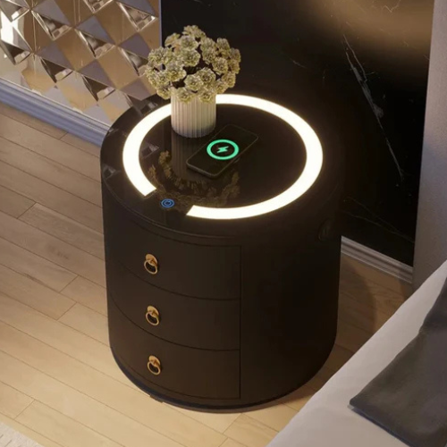 Freya Smart Nightstands/Pedestals (50 cm) Available in Black or White